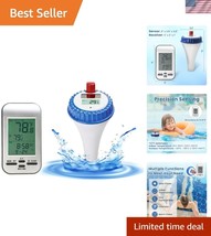 Floating Pool Thermometer with Multi-Channel Support - Solar Powered &amp; D... - $52.50