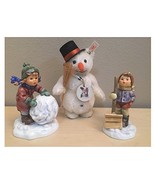 Goebel and Steiff Collectors Set &quot;Frosty Friends&quot; with Steiff Snowman 1448 - £526.77 GBP