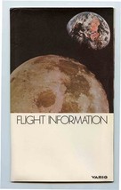 VARIG Airlines Flight Information Folder Route Map Passerola Stationary ++ - $47.52