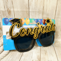 Congrats Novelty Sunglasses - Costume Party Graduation Cap &amp; Gown Fun - £5.50 GBP