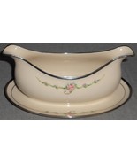Ransgil China JUNE ROSE PATTERN Gravy Boat PLATINUM TRIM - €67,53 EUR