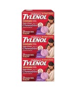 Kids Children&#39;s Tylenol Grape Flavor, 72 Chewable Tablets (24 x3) exp 9/24 - $25.19