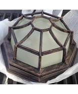 Stylish Ceiling Light Fixture – Metal Frame – Frosted Glass Diffuser – V... - $2,400.84 MXN