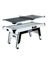 2 in 1 Combo Game Table 6&#39; Air Hockey plus Table Tennis Top Accessories ... - £668.45 GBP