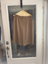 Talbots Tan Brown Wool Skirt Womens Wool Midi Pencil Skirt Sz 16 Herring... - $464.31 MXN