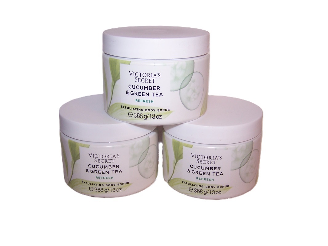 Cucumber & Green Tea Body Scrub Victoria's Secret Lot of 3