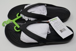 Crocs Women&#39;s Sandals Kadee II Black Flip Flops Water Beach Shoes New - $27.70