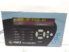 General Electric PQMII-C-A Firmware 73D224C4.000 Power Quality Meter - £1,929.20 GBP