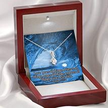 Love Bears All Inspirational Message Gift Eternity Ribbon Stone Pendant Inspirat - £43.61 GBP