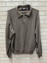 woods and gray cashmere sweater Men’s tan size extra large 100% Kashmir - $22.77