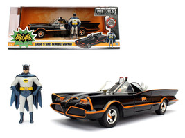 1966 Classic TV Series Batmobile w Diecast Batman Plastic Robin in the car 1/24 - £38.98 GBP