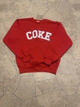 Vintage COKE Coca Cola Embroidered Sweatshirt Medium M 90s Made In USA DARE - $197.99