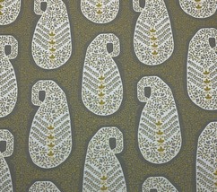 Ballard Design Marin Golden Inside Out® Large Paisley Floral Fabric By Yard 56&quot;W - £35.58 GBP