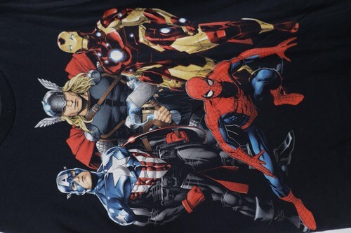 Vtg Y2K Marvel Comics Mens XL Faded Iron Man Spiderman Thor Cpn America T-Shirt Item image 4
