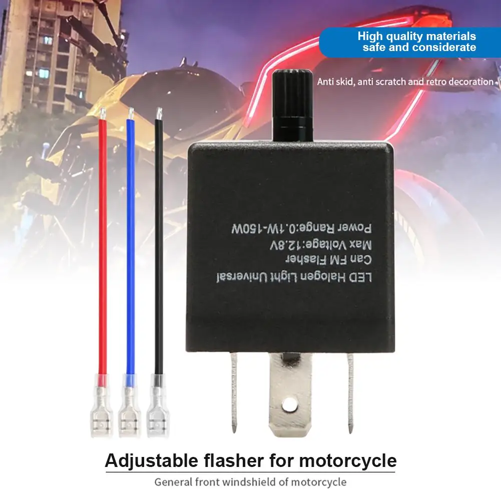 Play Universal Adjustable Frequency Flashers Car Motorcycle LED High-power Flash - £23.60 GBP