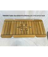 Boat Folding Teak Table Top Sideways Two Wings 3 Sizes Marine Boat Carav... - $643.00+