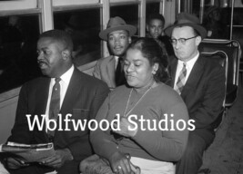 Martin Luther King Jr &amp; Ralph Abernathy on the Montgomery Bus Dec 21,195... - $8.90