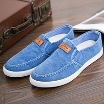 Light Casual Men Canvas Shoes   2022 Casual Slip on Formal Loafers Men M... - £59.56 GBP