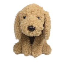 Gund Plush Puddles Puppy Brown Dog Red Collar Floppy Stuffed Animal 6047346 9&quot; - £13.27 GBP