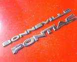 1982 - 86 Pontiac Bonneville / Grand LeMans Rear Trunk Emblem Set OEM Gm - $44.99