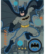 Batman Fleece Throw Blanket Measures 46 x 50 Inches - $16.78