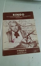 Don Robertson Sheet Music Ringo Hal Blair 1964 - $17.99