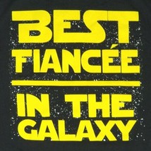 Star Wars Themed Women's Medium T-shirt Best Fiancee In The Galaxy Black image 2