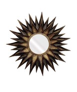 Metal Hammered Design Large Brown Gold Sun Burst Wall Art Deco Handmade ... - €283,27 EUR