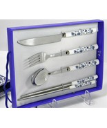 Hua Express Porcelain Chinese Style Flatware Set -Chopsticks/Knife/Fork/... - £11.00 GBP