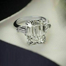 Emerald Cut 2.80Ct Simulated Diamond 925 Sterling Silver Engagement Ring Size 7 - £110.79 GBP