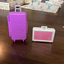 Mattel Barbie Doll Purple “Rolling” Travel Suitcase Luggage Accessory FREE SHIP - £11.84 GBP