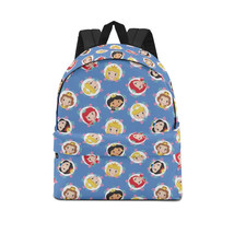 Cute Princess Kawaii in Blue Leisure Canvas Backpack Sport GYM Travel Daypack - £20.07 GBP