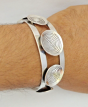 Moroccan Bracelet Silver Spiral Tuareg Handmade Tribal African Ethnic Je... - £64.62 GBP