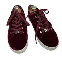 Liz Claiborne Womens Warwick Maroon Velvet Running Shoes Lace Up Low Top Size 9M - £13.81 GBP