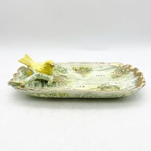 Vintage art Ucagco Yellow Bird Trinket Dish Ashtray hand painted made in Japan - £11.98 GBP