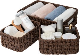 Granny Says Wicker Baskets For Organizing, Nesting Storage Baskets For, Pack - £32.26 GBP