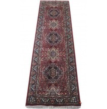 Dazzling 3x10 Hand Knotted Jammu Kashmir Silk Rug B-78610 - £1,852.74 GBP