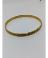 Vintage Danecraft Gold Filled GF Bangle Bracelet 7.75&quot; - £51.12 GBP