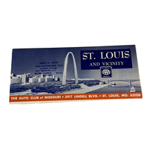 1969 AAA Auto Club Folding Paper Map of St Louis and Vicinity 30x35 Vintage - $10.95