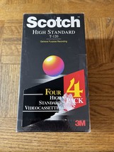 Scotch T-120 HS Brand New VHS 4 Pack - £9.31 GBP