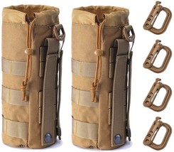 Upgraded Tactical Drawstring Molle Water Bottle Holder Tactical Pouches - £30.99 GBP