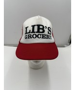 Vintage Trucker Hat Snapback Lib’s Grocery Ball Cap Liberal Democrat Trump - $730.68 MXN