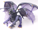 Mega Bloks Construx Purple Orange &amp; Black 4-Winged Large Plasma Dragon VGC - $19.24