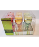 Chesapeake Bay 1 oz Mini Wine Glass Candle x6 Orange Blossom Vanilla Orchid - £15.54 GBP