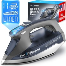 Steam Iron For Clothes 1800W With Lcd Screen, Nonstick Ceramic Soleplate... - $118.99