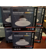 6PK Juno 6 in. Selectable CCT Integrated LED Retrofit Recessed Light Tri... - €51,03 EUR