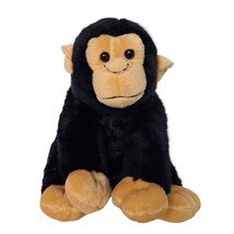 Wild Republic Black Chimpanzee Monkey Ape Plush Zoo Stuffed Animal 2005 9&quot; - £28.02 GBP