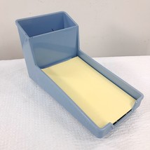 Vintage Rubbermaid notepad note holder slate blue pen holder desk organizer 1088 - £23.23 GBP