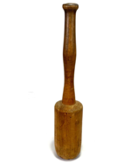 ANTIQUE WOOD MALLET/POTATO MASHER - Approx. 18.5&quot; Tall - Distressed - £18.66 GBP