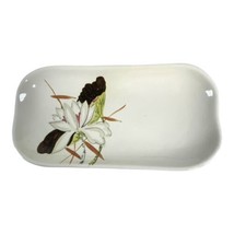 Red wing Pottery Lotus c 1940 Appetizer Serving Tray Celery Plate Hand P... - £48.56 GBP